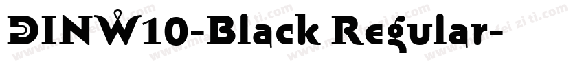 DINW10-Black Regular字体转换